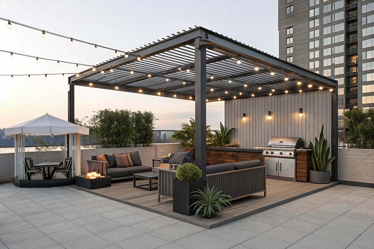 Custom outdoor shade structures designed for comfort, elegance, and relaxation.
