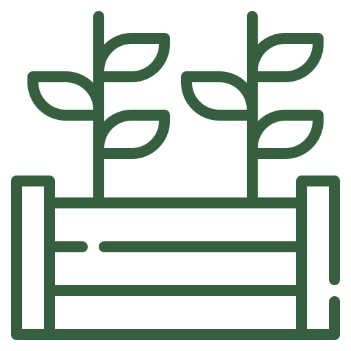 Garden bed reshaping and mulching