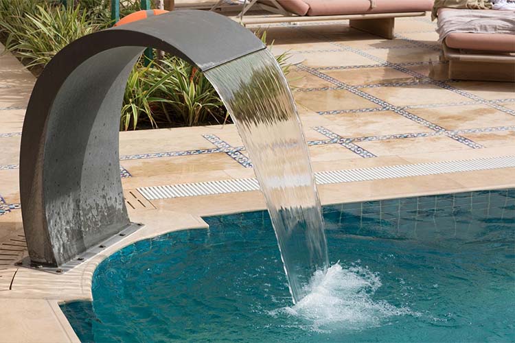 Adding waterfalls, jets, and streams for a luxurious experience.